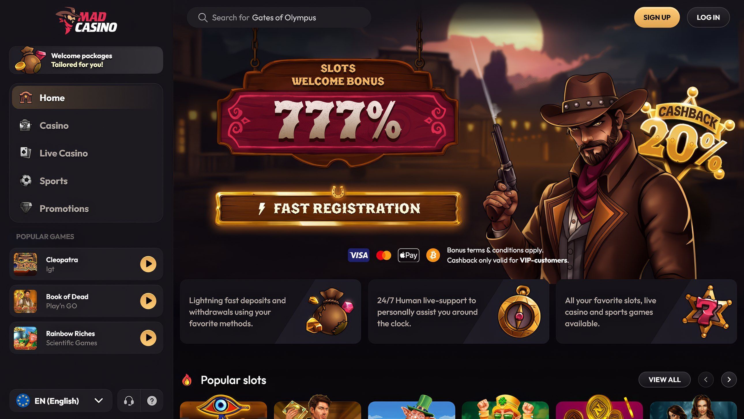 Mad Casino desktop screenshot 1